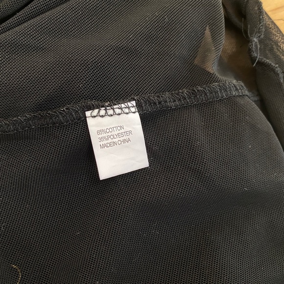 Black Lace Camisole Babydoll Negligee Chemise Elastic Under-Bust Small/Med - Picture 7 of 7